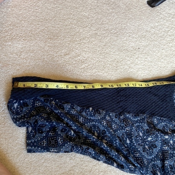 ✌️HIPPIE laundry open front kimono blue and white Medium - Picture 12 of 15